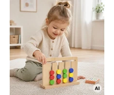 Viga Toys Žaidimas dėlionė VIGA, su dvipusiais kaladėlėmis