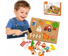 Viga Toys Žaidimas kūrybinis Viga, su kamštine lenta