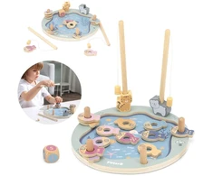 Viga Toys Žaidimas su žuvytėmis Viga, medinis
