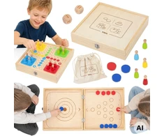 Viga Toys Žaidimas VIGA, 4 viename