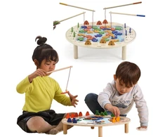 Viga Toys Žaidimų rinkinys Viga, medinis stalas