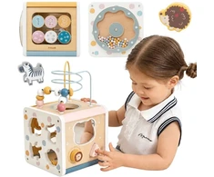 Viga Toys Žaislas aktyvumo kubas VIGA PolarB, 7 veiklos