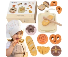 Viga Toys Žaislas duonos pjaustymo rinkinys Viga, medinis
