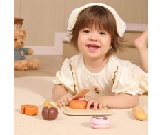 Viga Toys Žaislas duonos pjaustymo rinkinys Viga, medinis