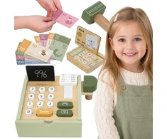 Viga Toys Žaislas kasos aparatas VIGA PolarB, su mokėjimo terminalu