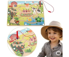 Viga Toys Žaislas labirintas VIGA, su magnetiniu rašikliu