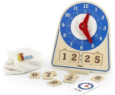 Viga Toys Žaislas laikrodis Viga, judančios rodyklės