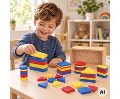 Viga Toys Žaislas lavinamasis VIGA, 48 kaladėlės
