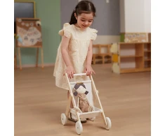 Viga Toys Žaislas lėlių vežimėlis VIGA, guminiai ratukai