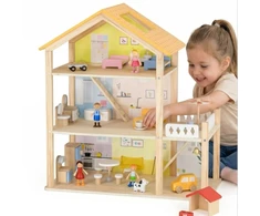 Viga Toys Žaislas namelis Viga, 32 elementai