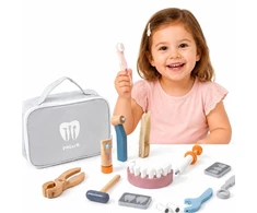 Viga Toys Žaislas odontologo rinkinys Viga, patogus krepšys