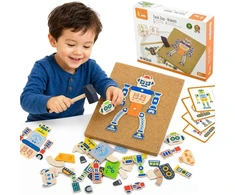 Viga Toys Žaislas plaktukas Viga, natūralios medienos