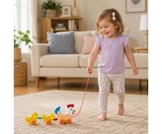 Viga Toys Žaislas tempiamas Viga, vaikščiojimo įgūdžiams lavinti