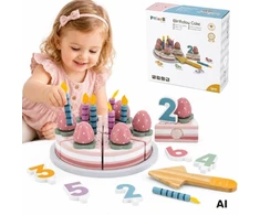 Viga Toys Žaislas torto rinkinys VIGA PolarB, medinis