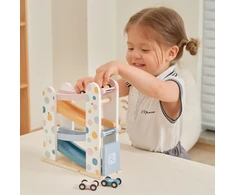 Viga Toys Žaislas trasa VIGA PolarB, 4 sunumeruoti automobiliai