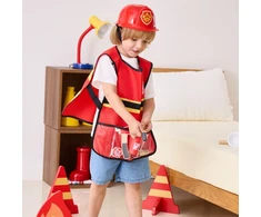 Viga Toys Žaislas ugniagesio rinkinys Viga, su liemene
