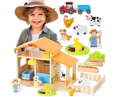 Viga Toys Žaislas ūkininko rinkinys VIGA, medinis