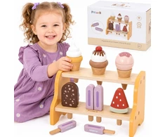 Viga Toys Žaislų rinkinys VIGA, su mediniu dvigubu stovu