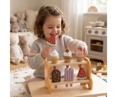 Viga Toys Žaislų rinkinys VIGA, su mediniu dvigubu stovu