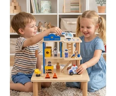 Viga Toys Žaislų rinkinys VIGA, trijų aukštų.