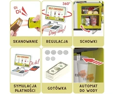 Žaidimų rinkinys WOOPIE, garsą skleidžiantis kasos aparatas