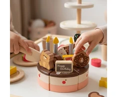 Žaislas tortas Classic World, su realistiškais dekoravimo elementais