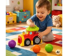 Žaislas traukinukas WOOPIE BABY, interaktyvus