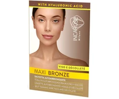 Automatinio įdegio servetėlė veidui ir dekoltė, INCAROSE Maxi Bronze / 7 ml