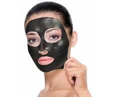Juodoji plėvelinė kaukė giliam veido odos valymui, SYNERGY DERM nulupama kaukė / 4 x 7 g