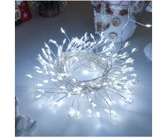 Girlianda „Pasaka“ 25m, 1200 Šaltai Baltų LED