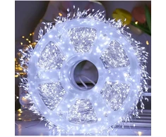 Girlianda „Pasaka“ 25m, 1200 Šaltai Baltų LED