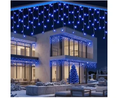 Girlianda-varvekliai su blykste 22m. 500LED mėlyna spalva