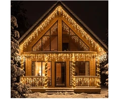 Lauko girlianda varvekliai 500LED 22.5m. Šiltai balti