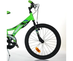 Bimbo Bike Vaikiškas dviratis 20" "BULLET", juodas/žalias