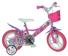 Vaikiškas dviratis Bimbo Bike 12" "BUTTERFLY", rožinis/baltas