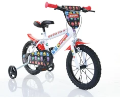 Vaikiškas dviratis Bimbo Bike 14" "MONSTER", juodas/raudonas/baltas