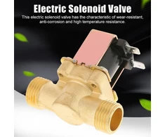 Ventiliatorius 1/2" Dc 12v žalvarinis vandens solenoidinis vožtuvas drėkinimui