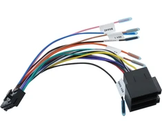 Automagnetola 1 vnt. 20 kontaktų į Iso laidų jungties adapteris 20 kontaktų Iso automobilio radijo adapterio pakeitimas, 20 kontaktų kištukas, Iso kabelio jungtis, universalus priedų kabelis su vairo ir atbulinės eigos valdymo linijomis