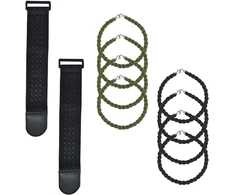 10 dviračių kelnių spaustukų rinkinys, elastingas velcro užsegimas, elastinis kulkšnies dirželis, dviračio kelnių spaustukas, dviračio spaustukas kelnėms, skirtas žvejybai, medžioklei, žygiams, važinėjimui dviračiu ir sodininkystei