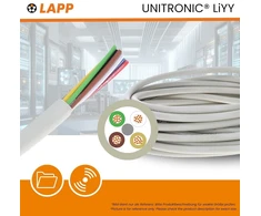 10 m duomenų kabelis Lapp 0028406 Liyy 6 x 0,34 mm² i led ilginimo laidas i litavimo kabelis plokštei i duomenų linija i signalinis kabelis 6 gyslų i valdymo kabelis