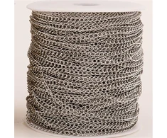 10 m Nerūdijančio Plieno Grandinėlės Papuošalams, 4x3x0.6mm, Paauksuotos/sidabruotos