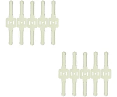 10 plastikinių atsarginių peiliukų rinkinys, 14 cm, plastikiniai atsarginiai peiliukai, žoliapjovės priedai, plastikiniai peiliukai vejapjovėms su keičiamais peiliukais