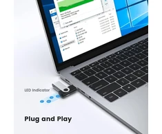 10 vnt. 16 Gb Usb 3.0 atmintinės, metalinės, juodos