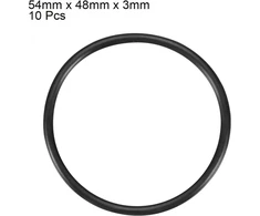 10 vnt. 3 mm x 54 mm guminiai sandarinimo alyvos filtro o žiedai, tarpinė, juoda