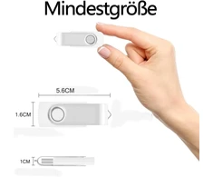 10 vnt. 32gb Usb atmintukai, metaliniai, su sukimu