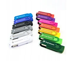 10 vnt. 8 Gb "twister" Usb atmintukai su graviravimu