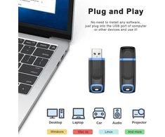 10 vnt. Usb atmintinės 128 Gb, įvairių spalvų