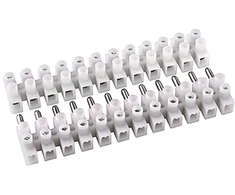 10 x balti 24 kontaktų gnybtų blokai 10a 10mm² vyriškas moteriškas 380v