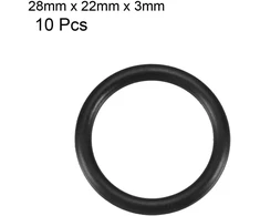 10 x mechaniniai o žiedai alyvos sandarikliai sandarinimo poveržlės juodi 28mm x 3mm