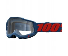 100% Accuri 2 Odeon Clear Navy Cross Enduro Atv akiniai
